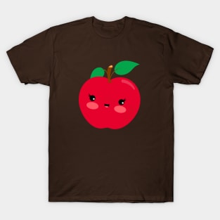 Kawaii Illustration Apple T-Shirt